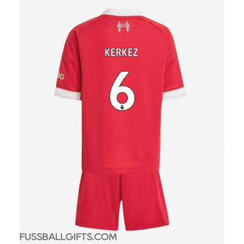 Liverpool Milos Kerkez #6 Fußballbekleidung Heimtrikot Kinder 2025-26 Kurzarm (+ kurze hosen)